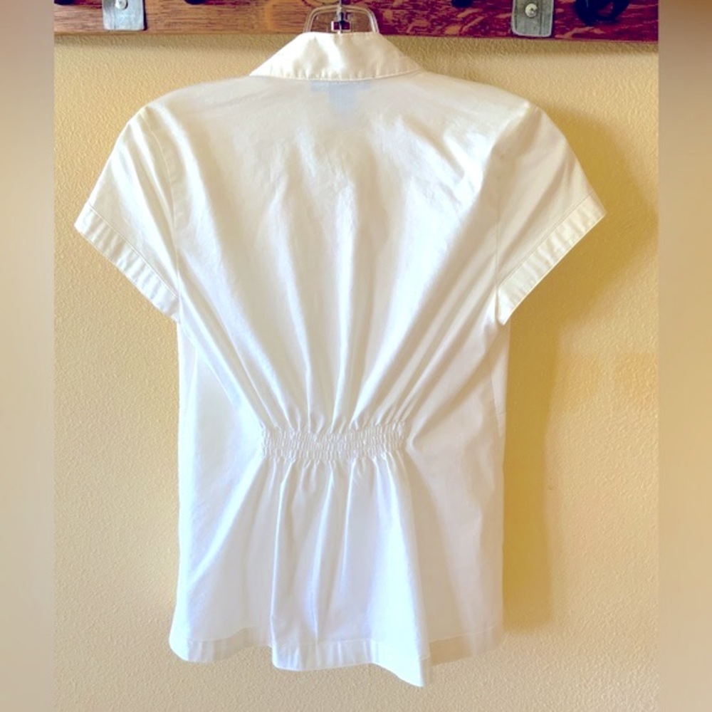 Ann Taylor Crisp White Blouse | Size 2P - Picture 10 of 11